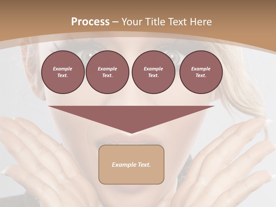 Facial Beautiful Girl PowerPoint Template