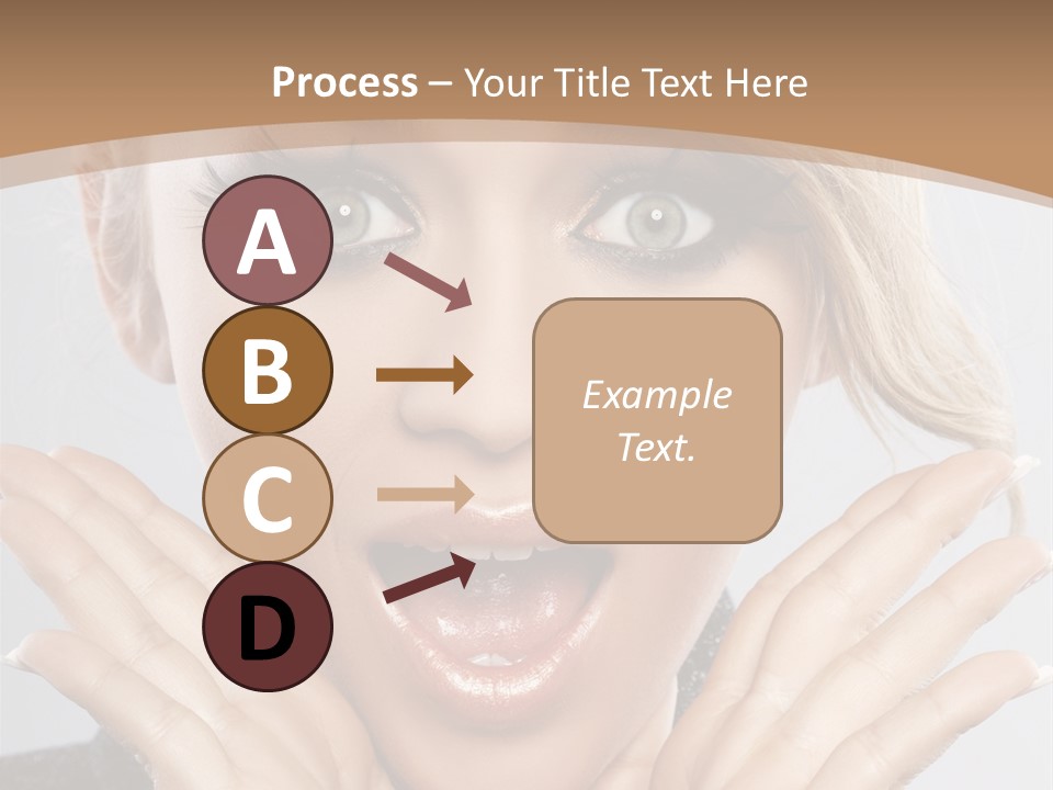 Facial Beautiful Girl PowerPoint Template