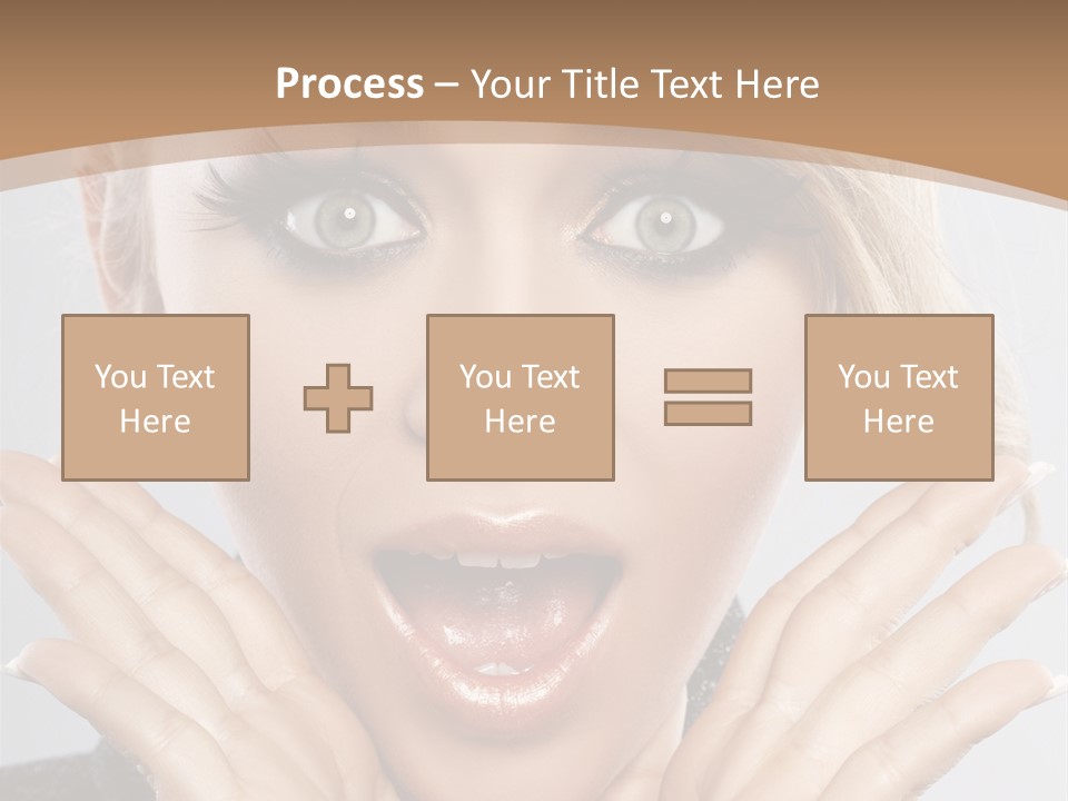 Facial Beautiful Girl PowerPoint Template