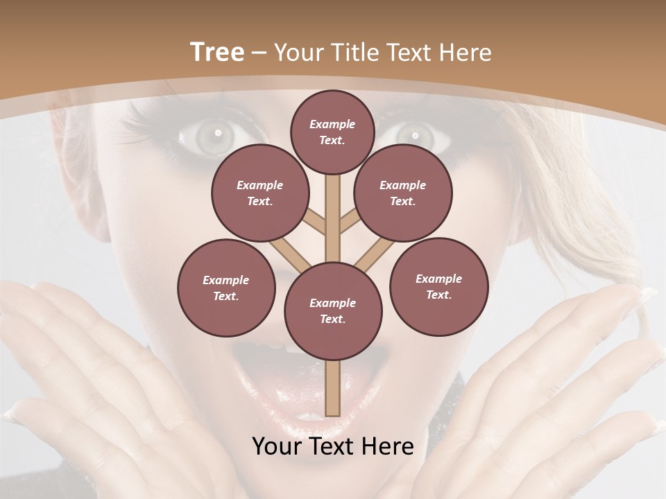 Facial Beautiful Girl PowerPoint Template