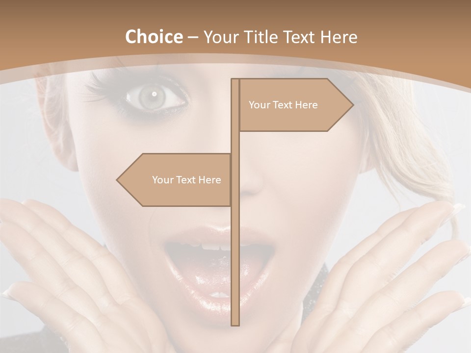 Facial Beautiful Girl PowerPoint Template