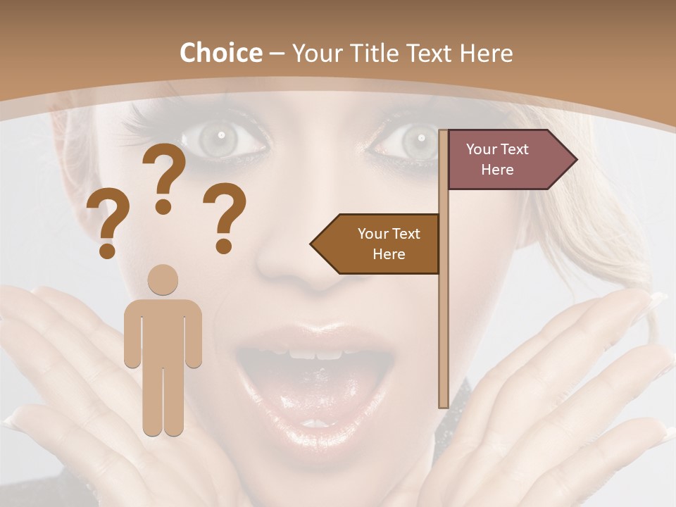 Facial Beautiful Girl PowerPoint Template