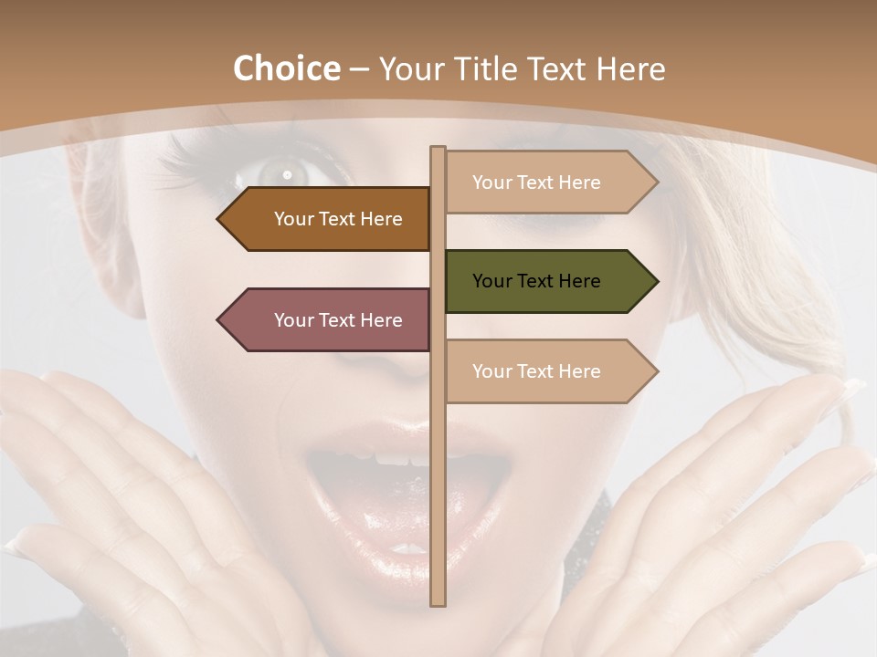 Facial Beautiful Girl PowerPoint Template