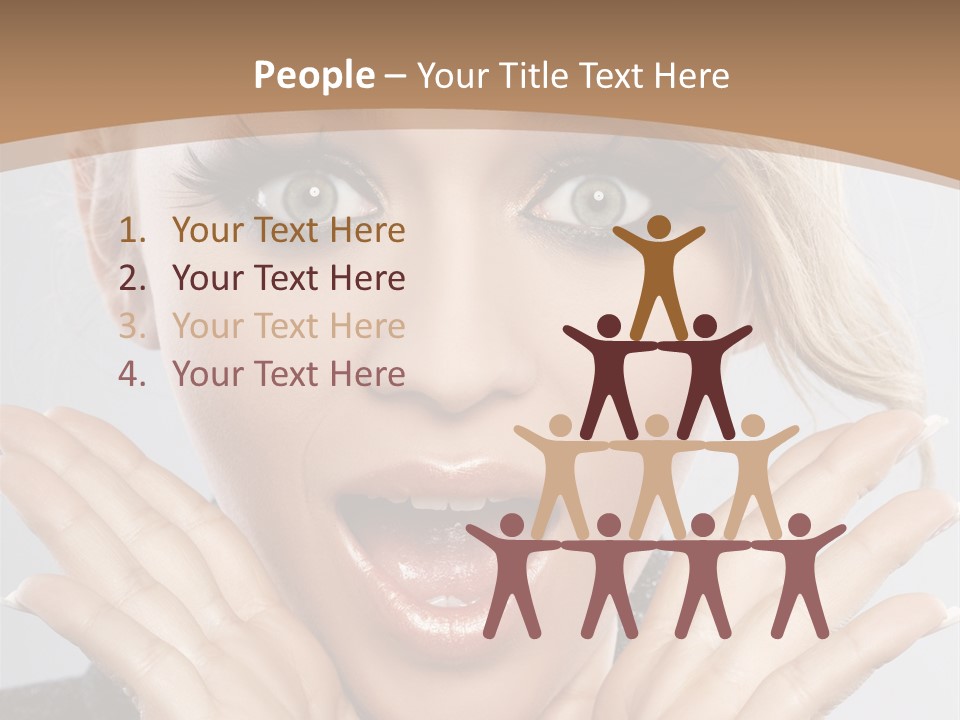 Facial Beautiful Girl PowerPoint Template