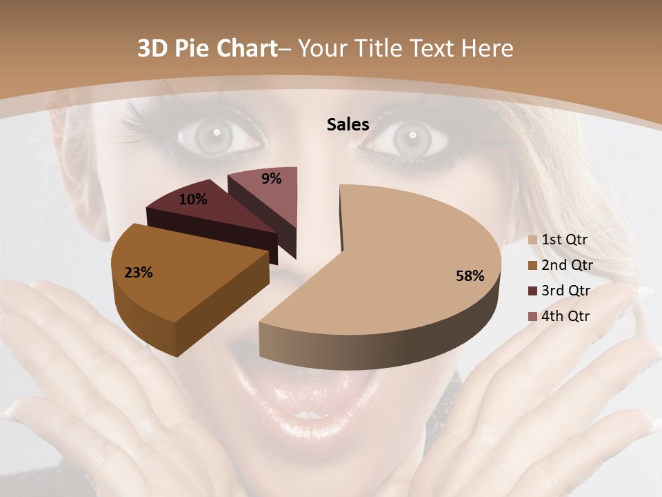 Facial Beautiful Girl PowerPoint Template