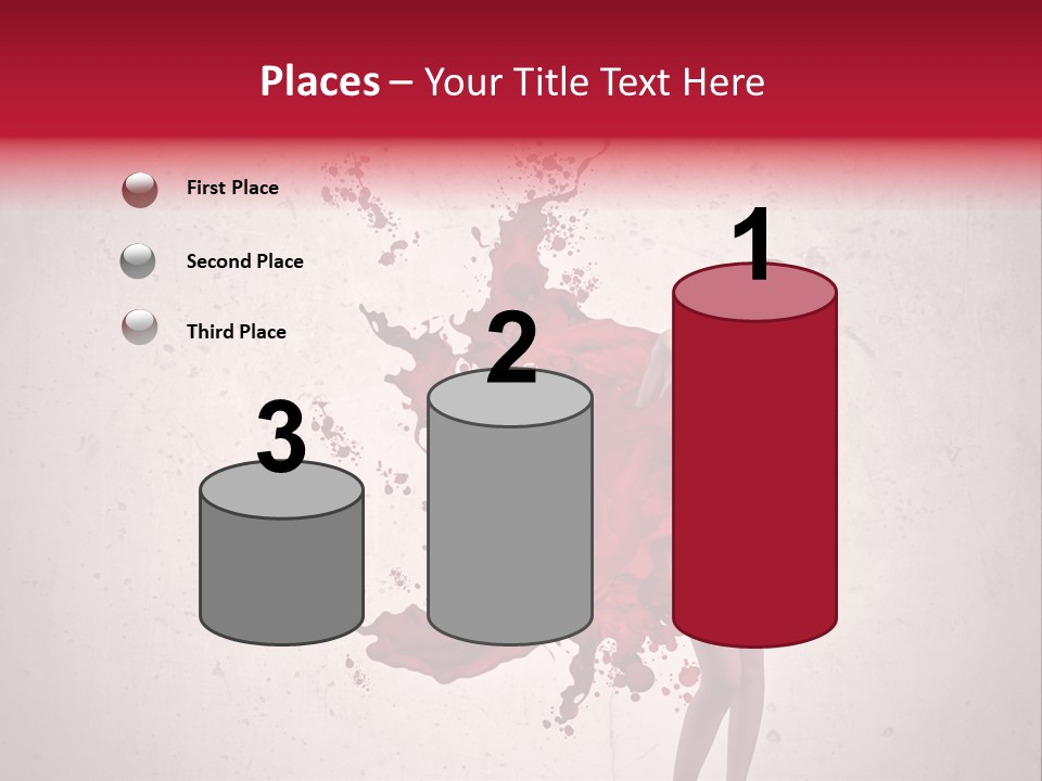 Blood Dress Red PowerPoint Template