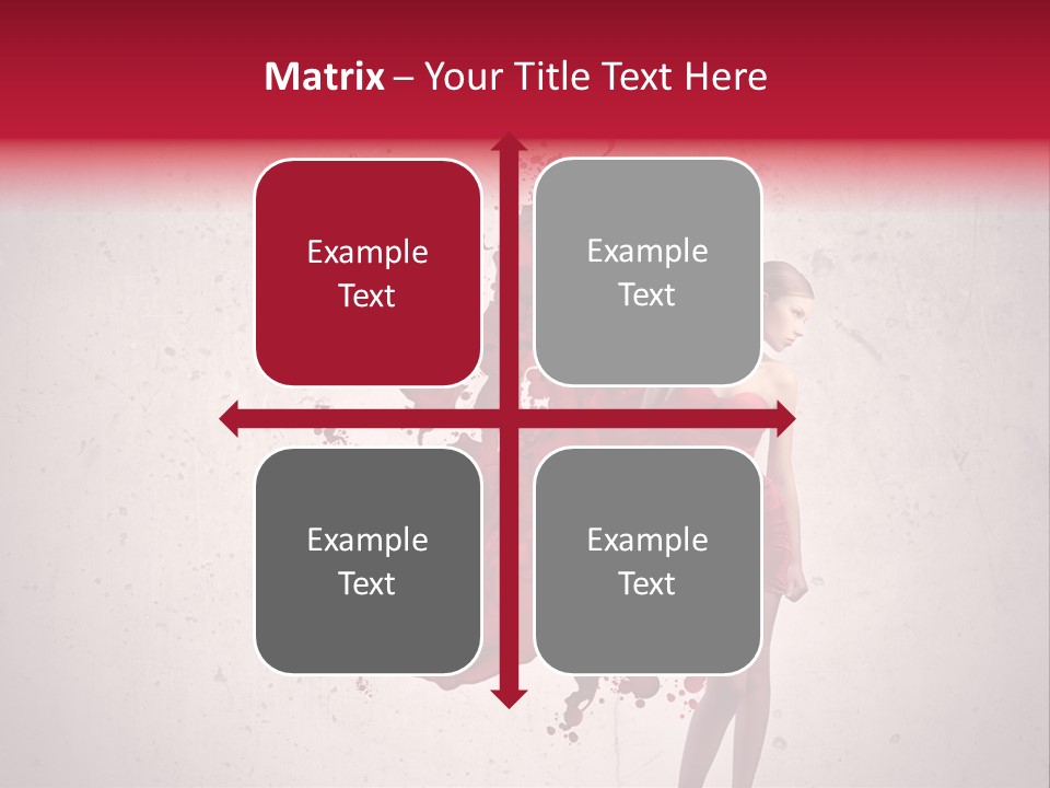 Blood Dress Red PowerPoint Template