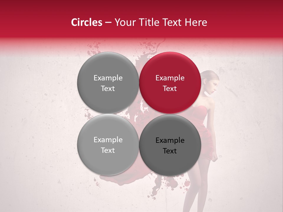 Blood Dress Red PowerPoint Template