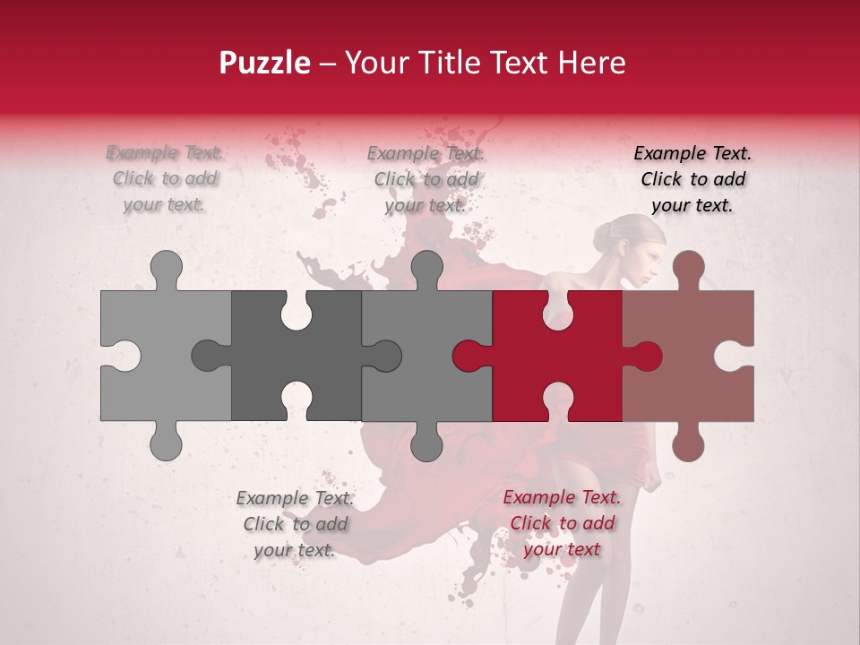 Blood Dress Red PowerPoint Template