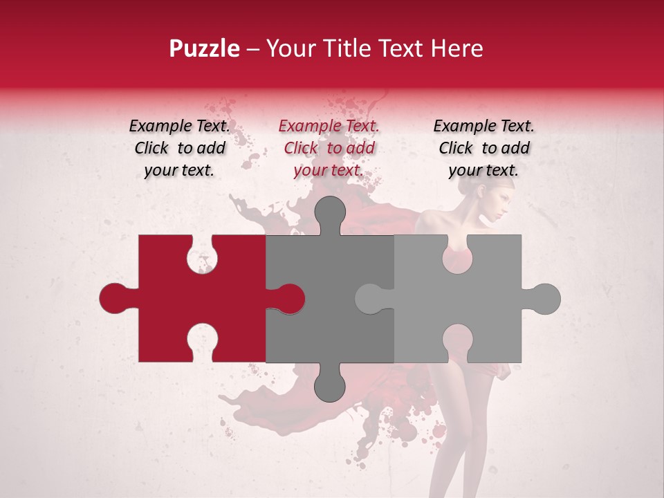 Blood Dress Red PowerPoint Template