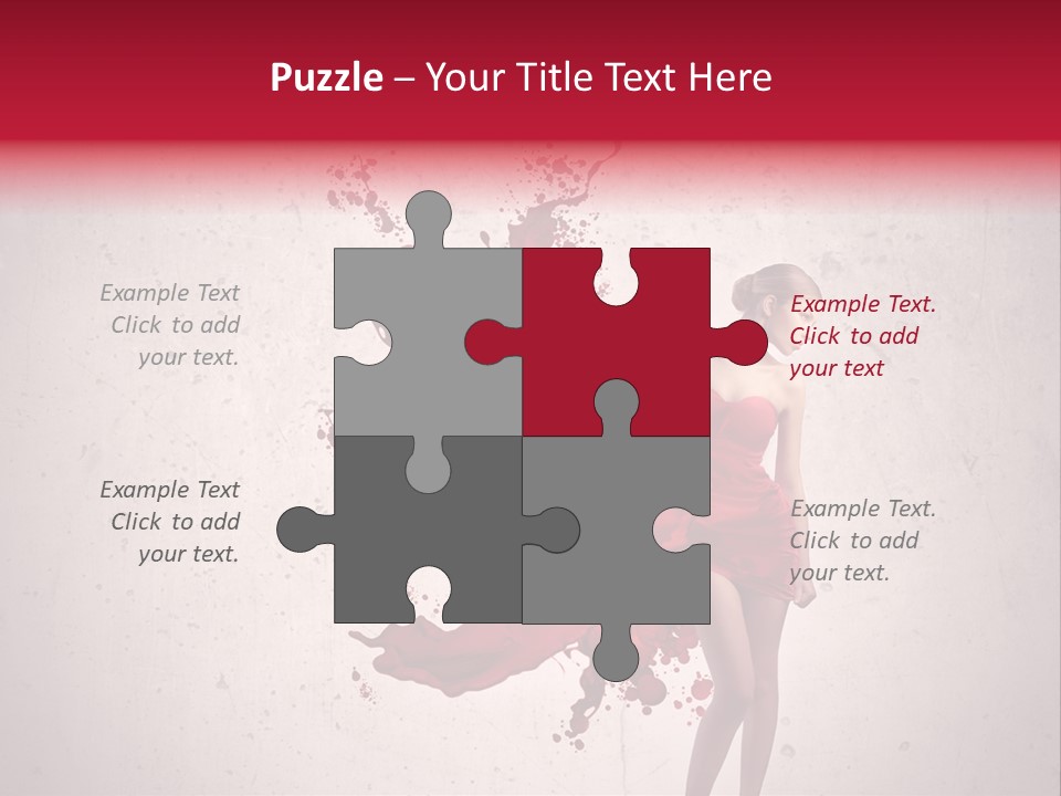 Blood Dress Red PowerPoint Template