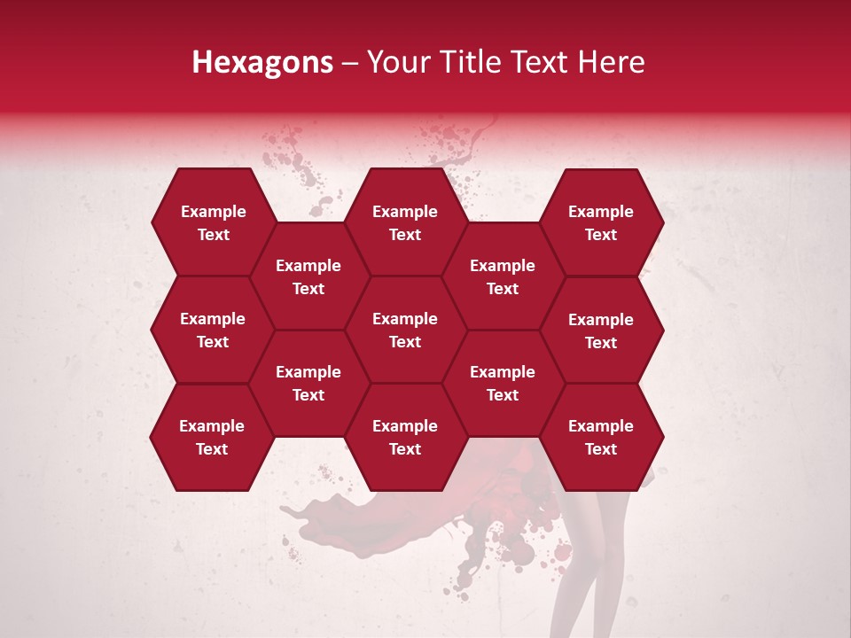 Blood Dress Red PowerPoint Template
