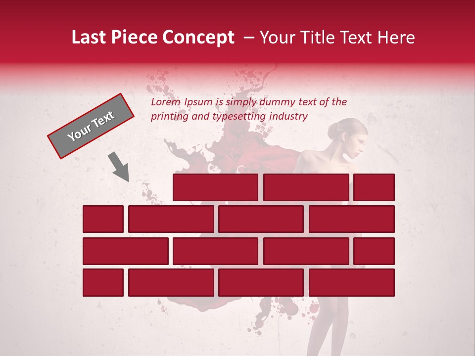 Blood Dress Red PowerPoint Template