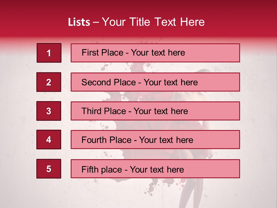 Blood Dress Red PowerPoint Template