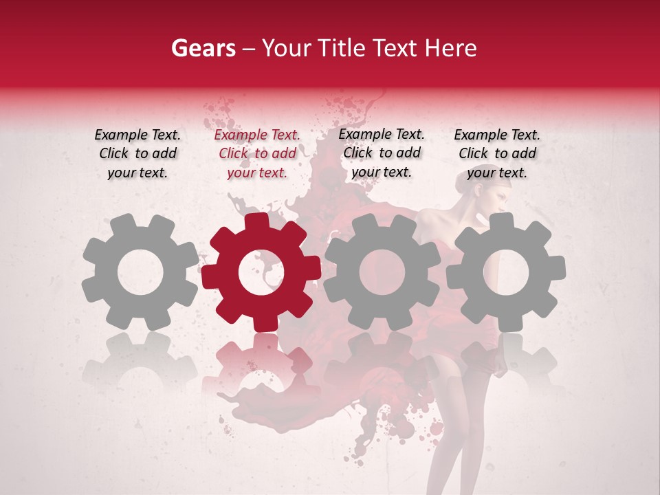 Blood Dress Red PowerPoint Template