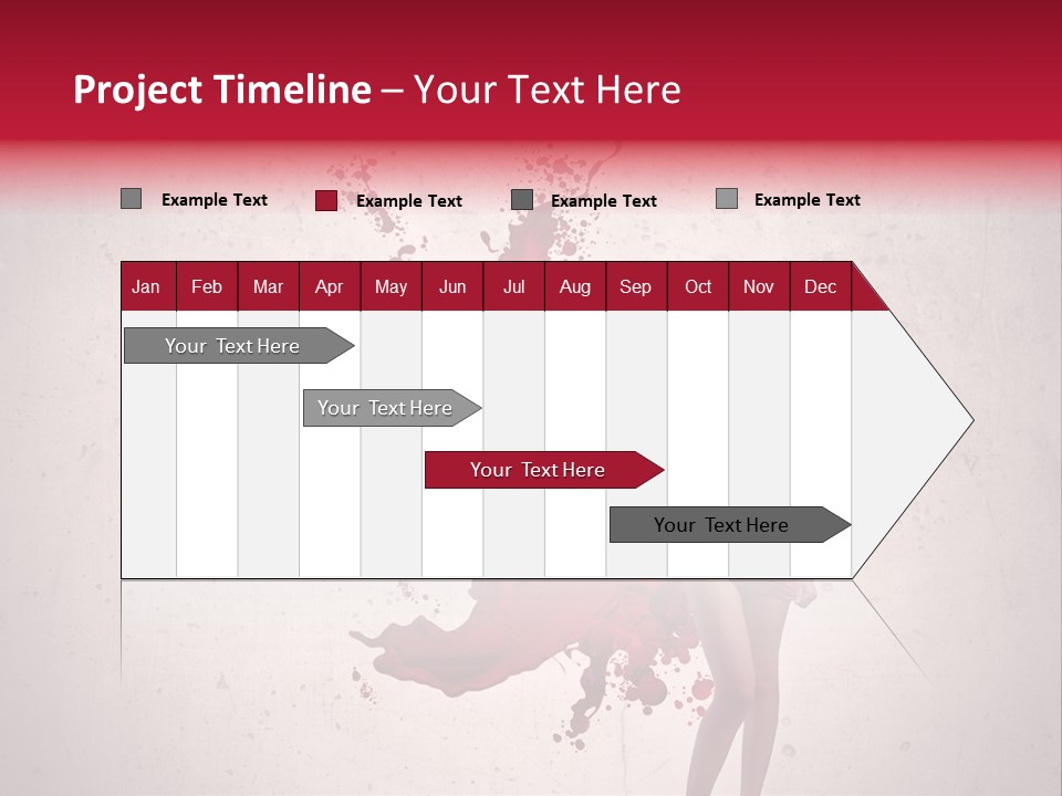 Blood Dress Red PowerPoint Template