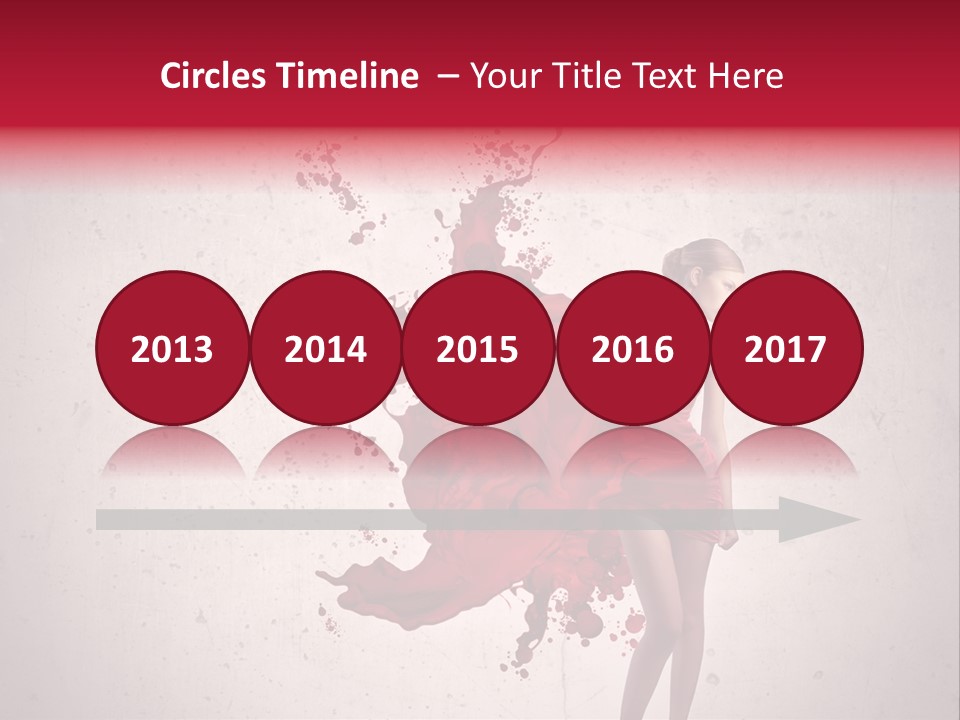 Blood Dress Red PowerPoint Template