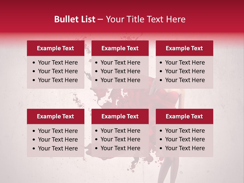 Blood Dress Red PowerPoint Template