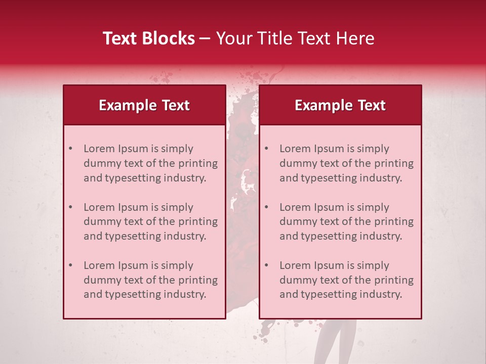 Blood Dress Red PowerPoint Template