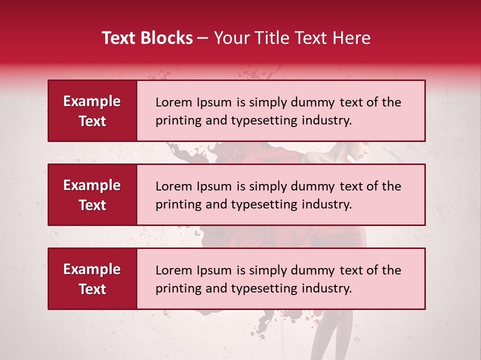 Blood Dress Red PowerPoint Template