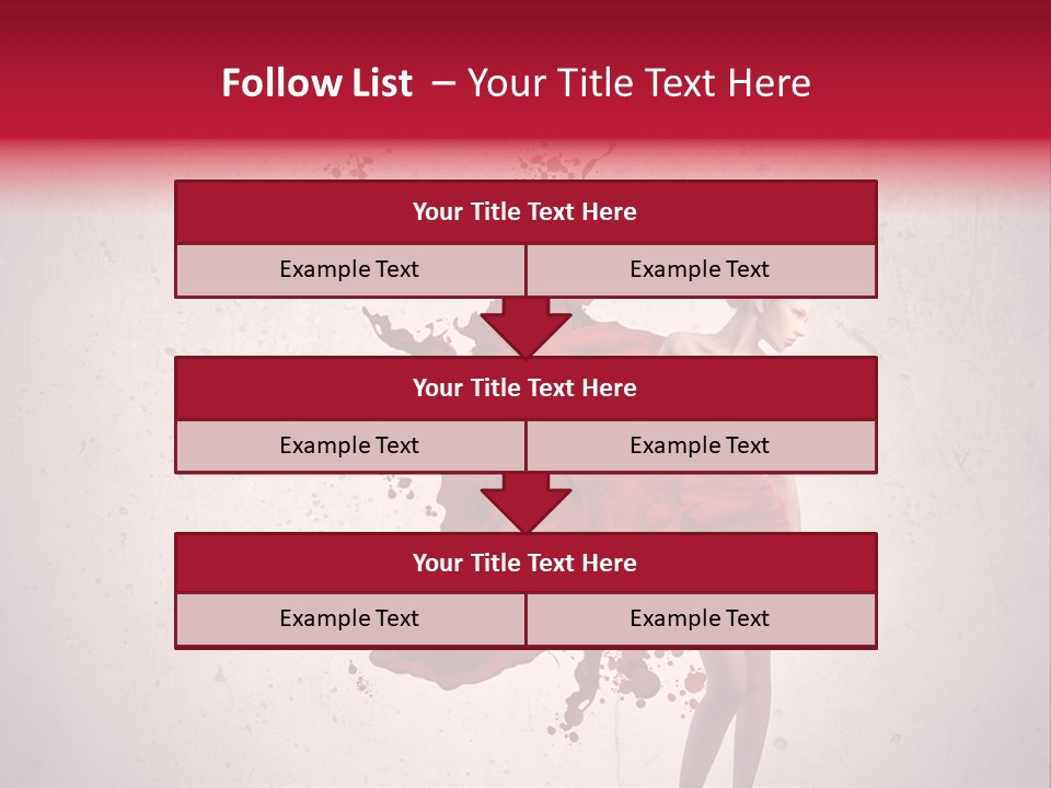 Blood Dress Red PowerPoint Template