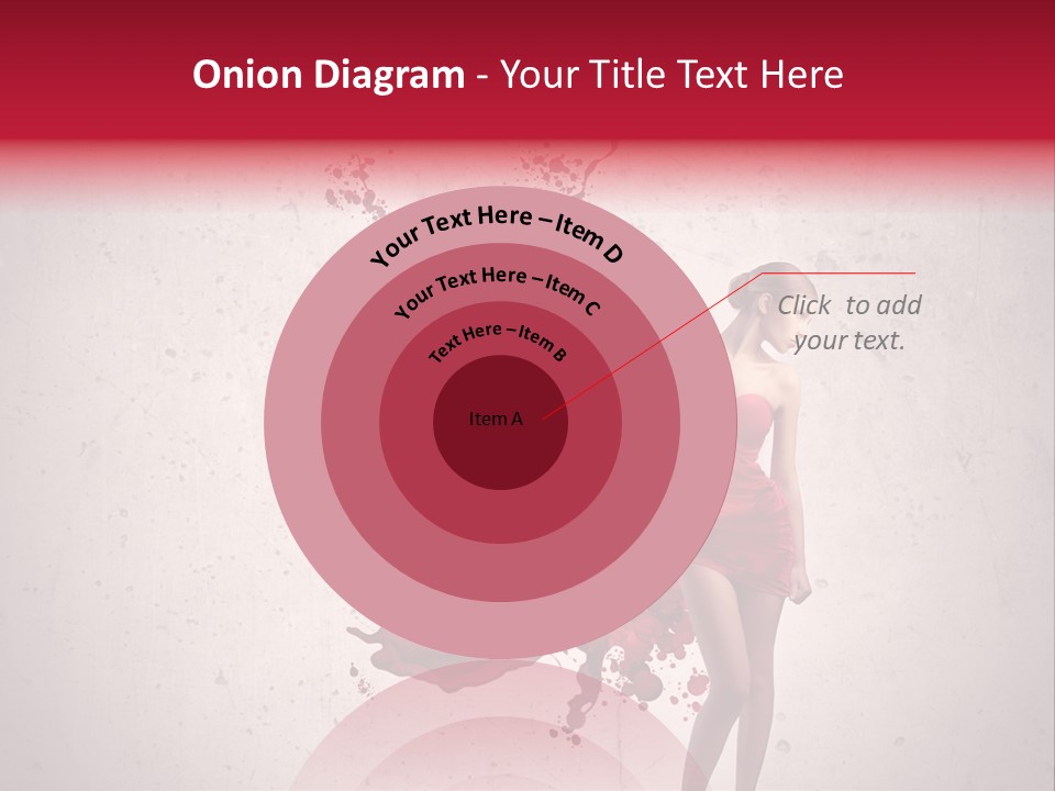 Blood Dress Red PowerPoint Template