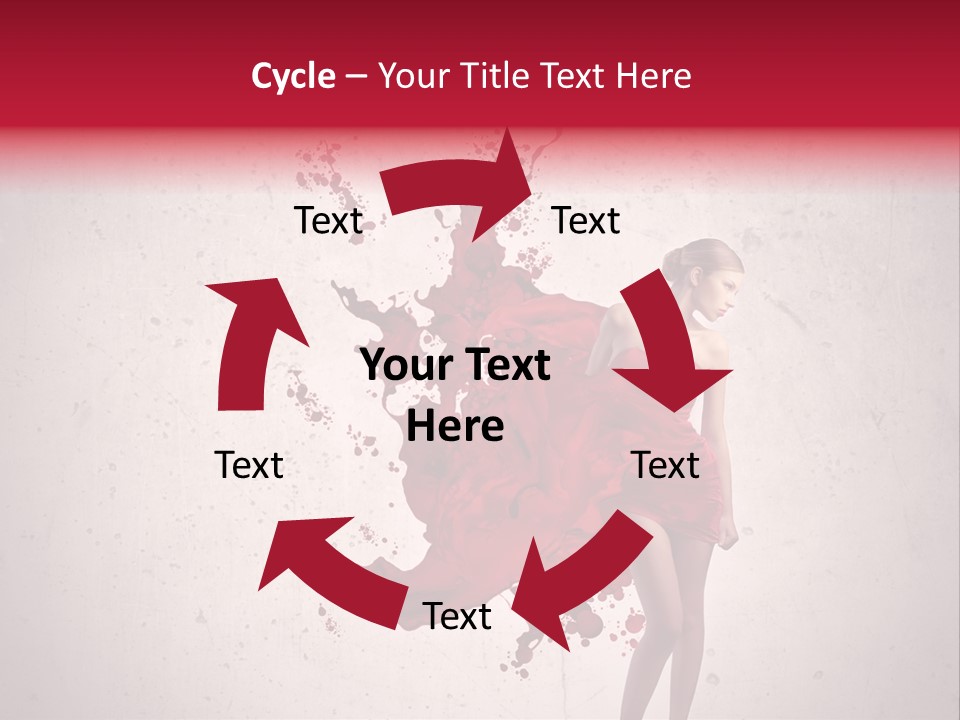 Blood Dress Red PowerPoint Template