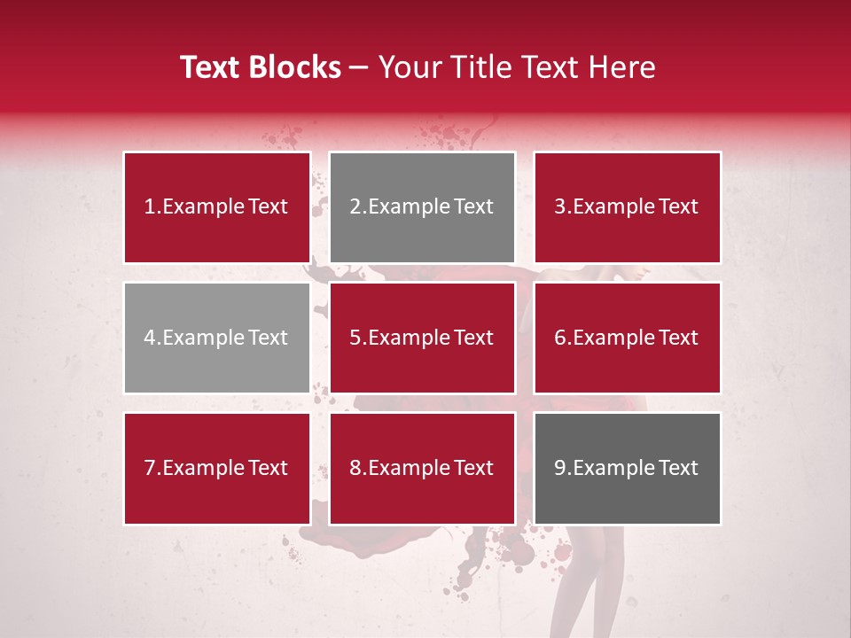 Blood Dress Red PowerPoint Template