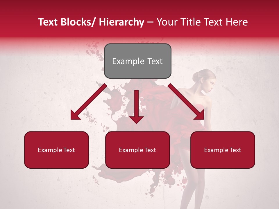 Blood Dress Red PowerPoint Template