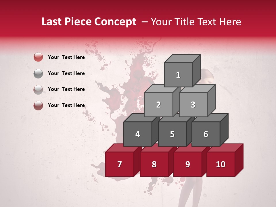 Blood Dress Red PowerPoint Template