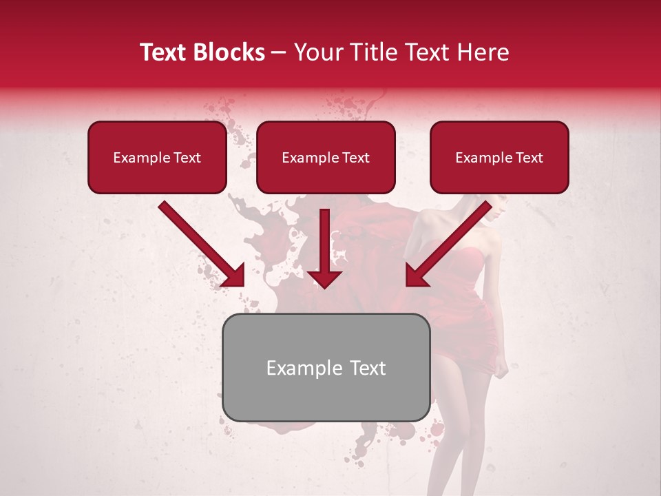 Blood Dress Red PowerPoint Template