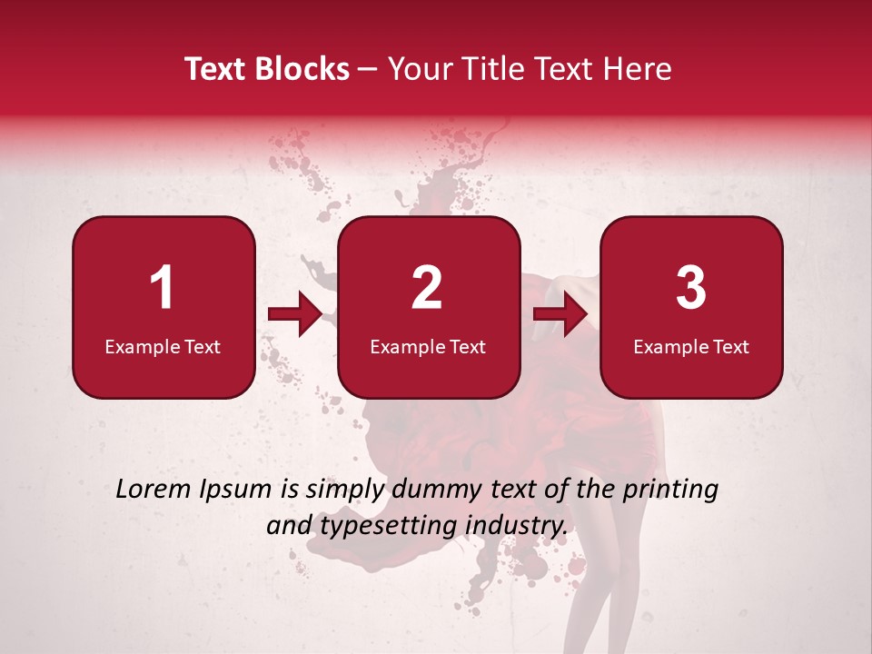 Blood Dress Red PowerPoint Template