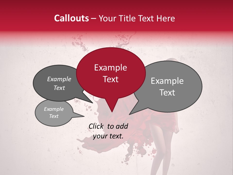 Blood Dress Red PowerPoint Template