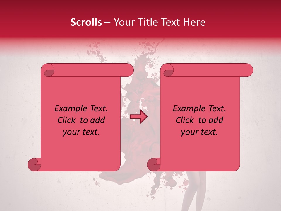 Blood Dress Red PowerPoint Template