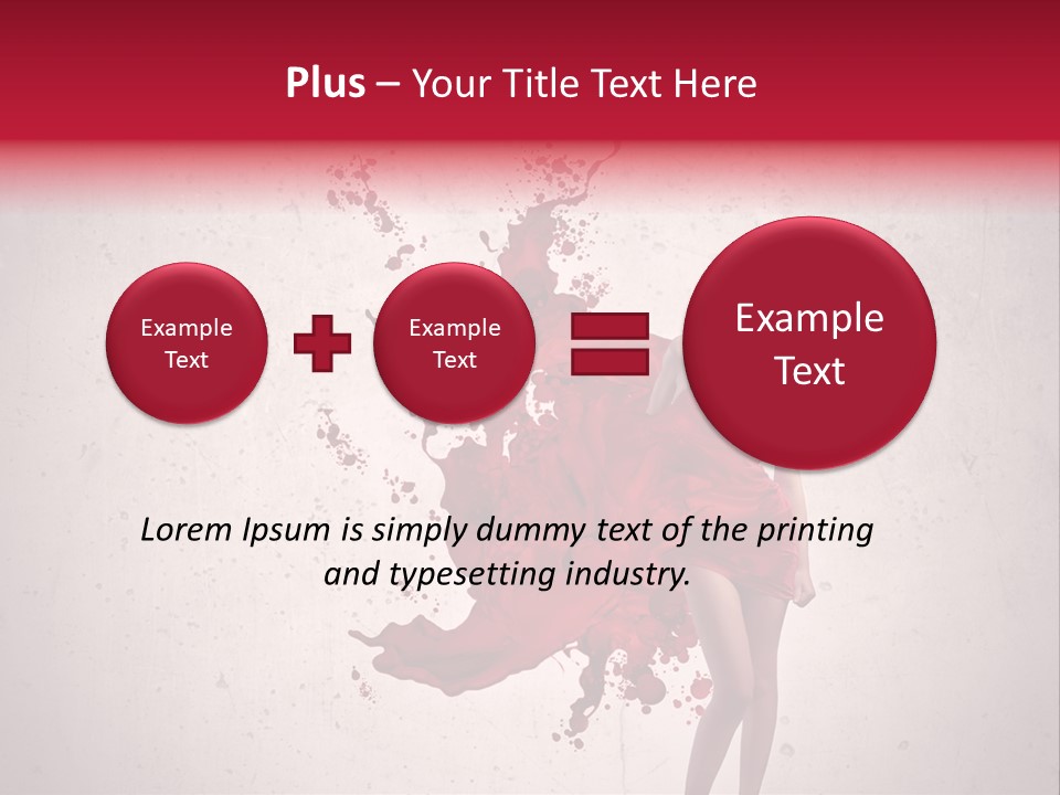 Blood Dress Red PowerPoint Template