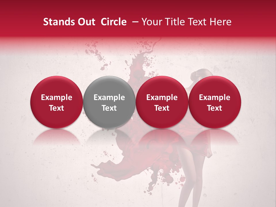 Blood Dress Red PowerPoint Template