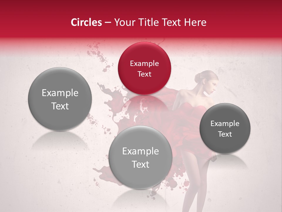 Blood Dress Red PowerPoint Template