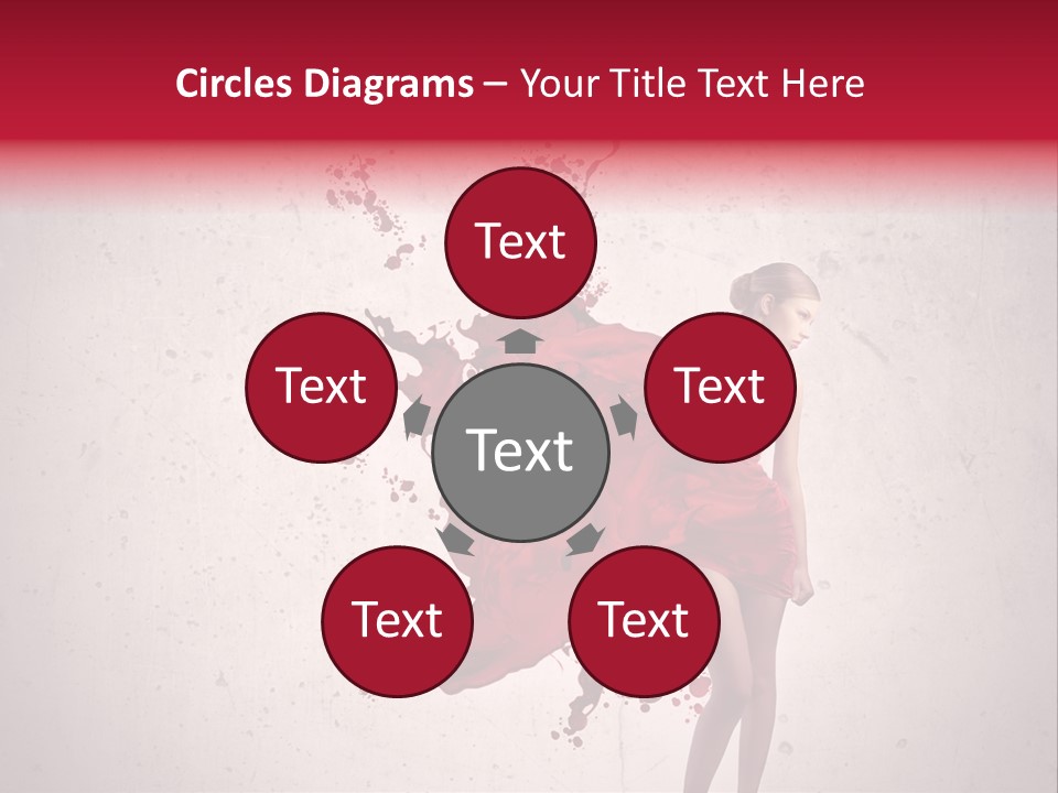 Blood Dress Red PowerPoint Template