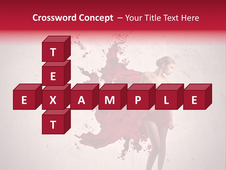 Blood Dress Red PowerPoint Template