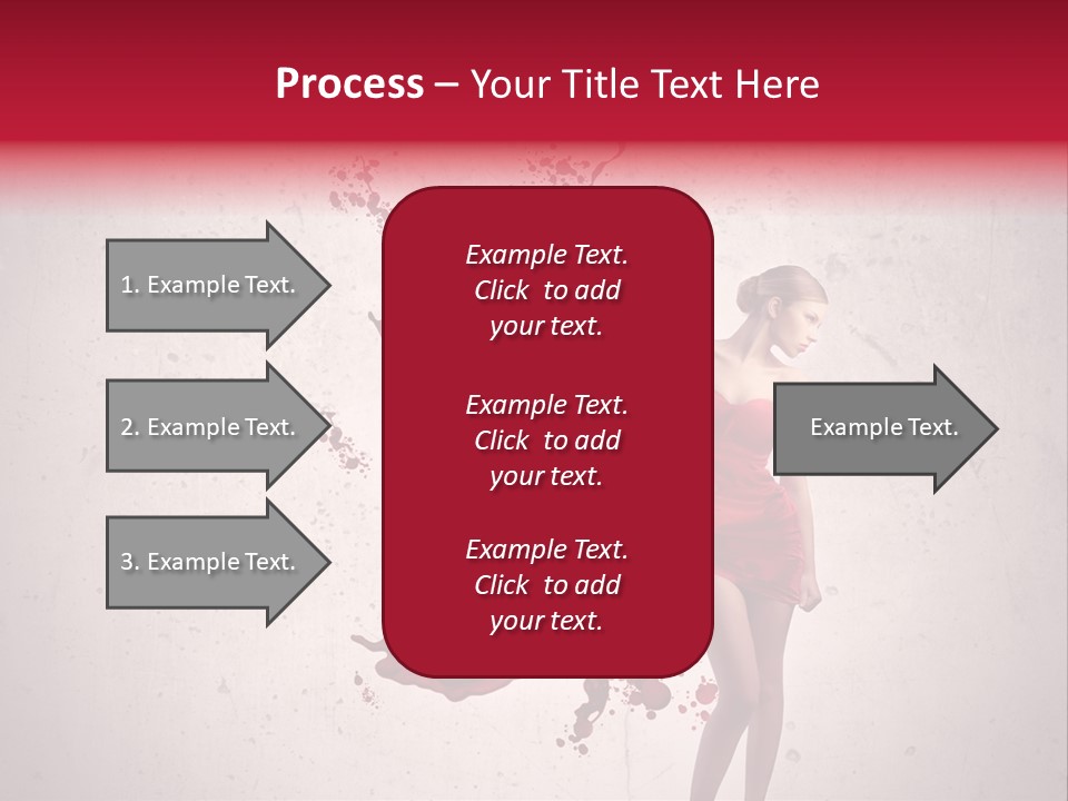 Blood Dress Red PowerPoint Template