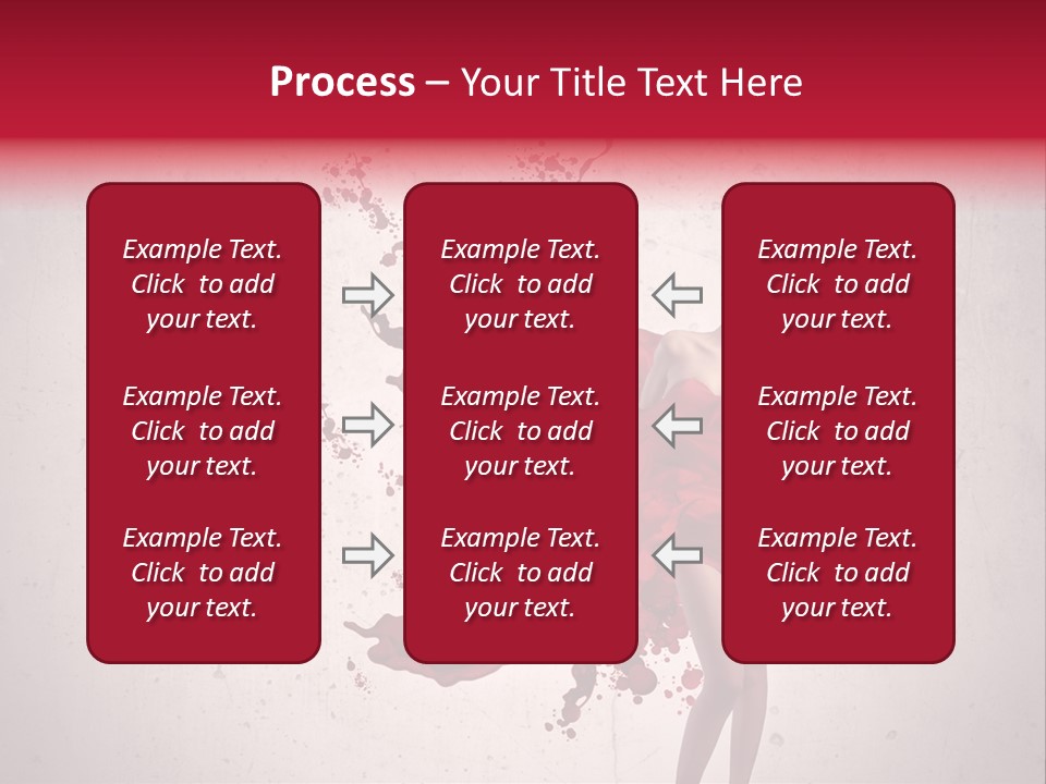 Blood Dress Red PowerPoint Template