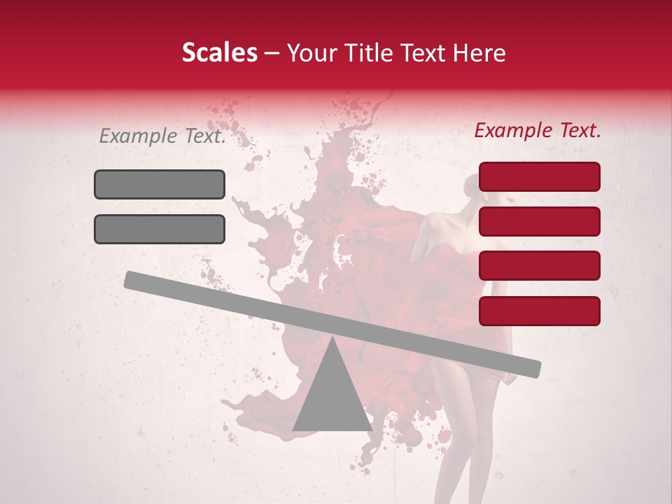 Blood Dress Red PowerPoint Template
