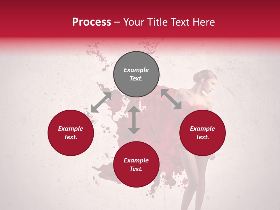 Blood Dress Red PowerPoint Template