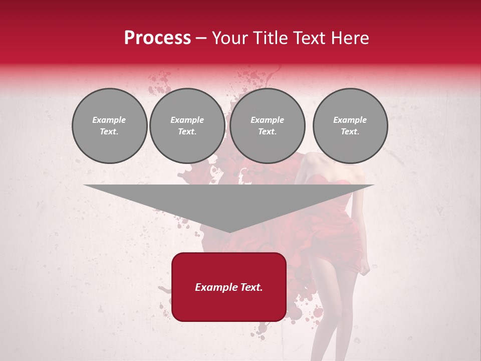 Blood Dress Red PowerPoint Template