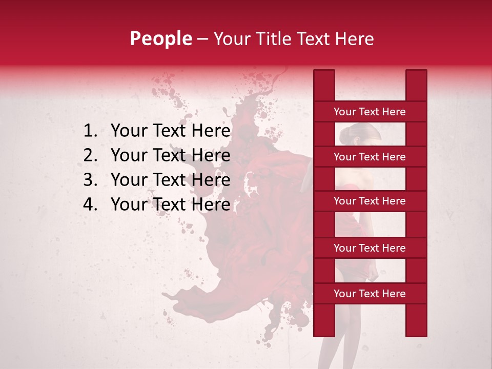 Blood Dress Red PowerPoint Template