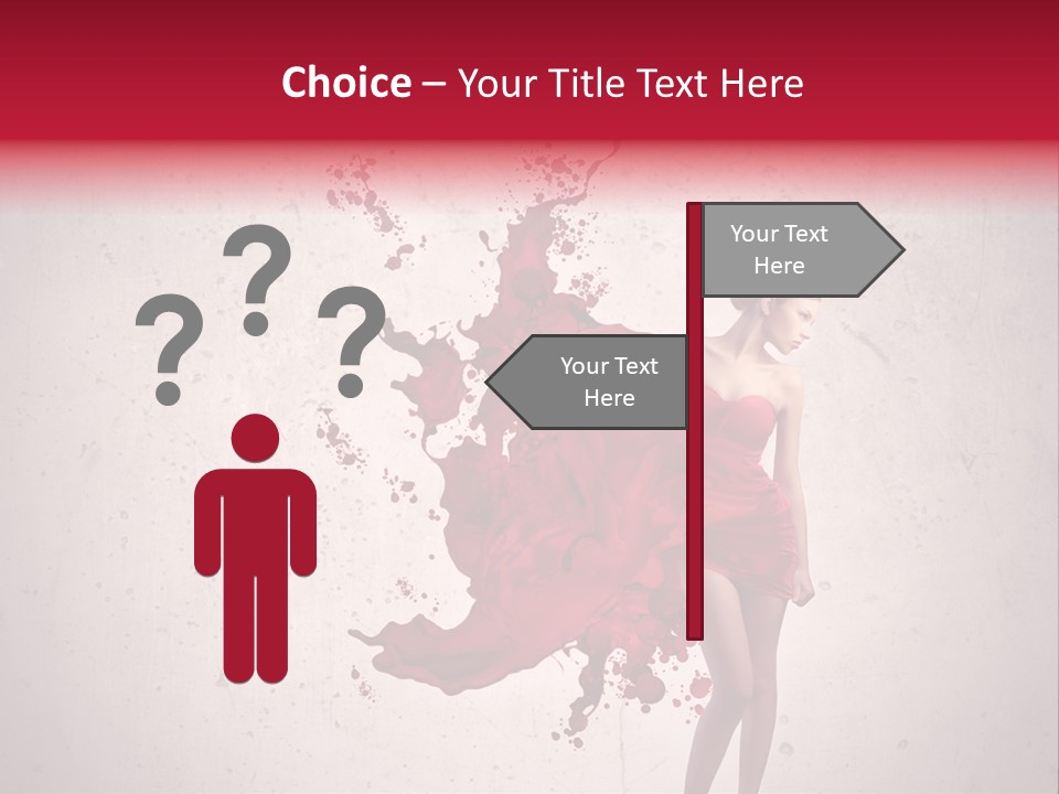 Blood Dress Red PowerPoint Template
