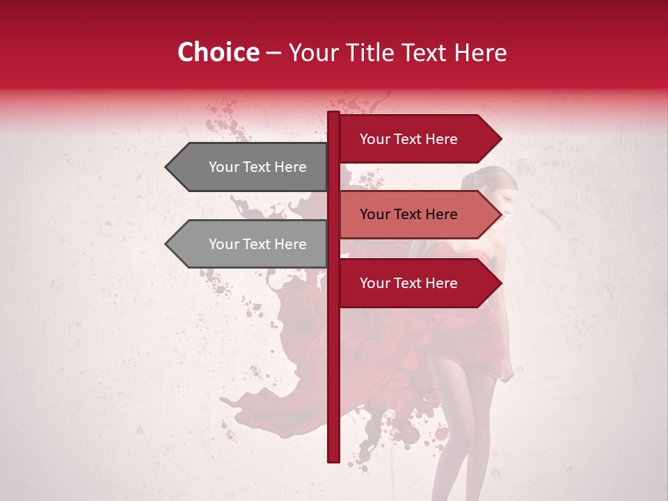 Blood Dress Red PowerPoint Template