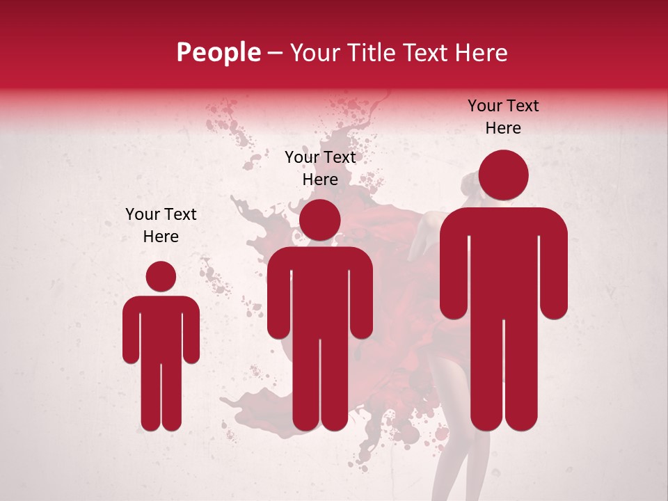 Blood Dress Red PowerPoint Template