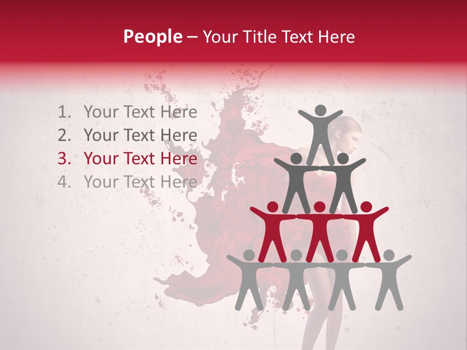 Blood Dress Red PowerPoint Template