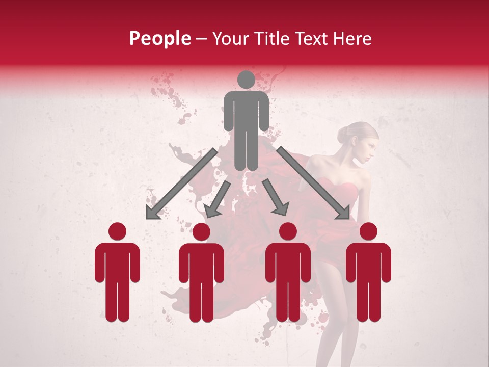 Blood Dress Red PowerPoint Template